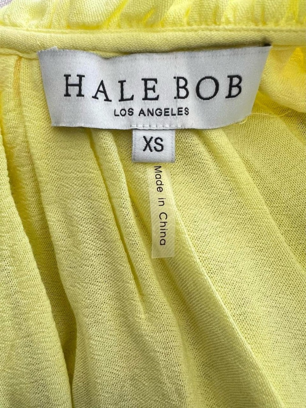 Butter Yellow Hale Bob Embroidered Maxi Dress Bohemian Boho Chic Romantic XS - Picture 5 of 7